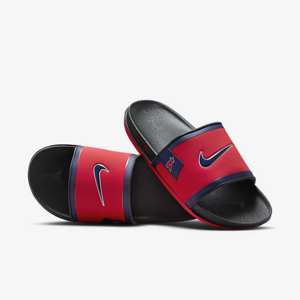 Red nike slide shop